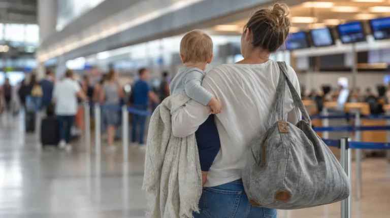Voyager en avion avec bébé